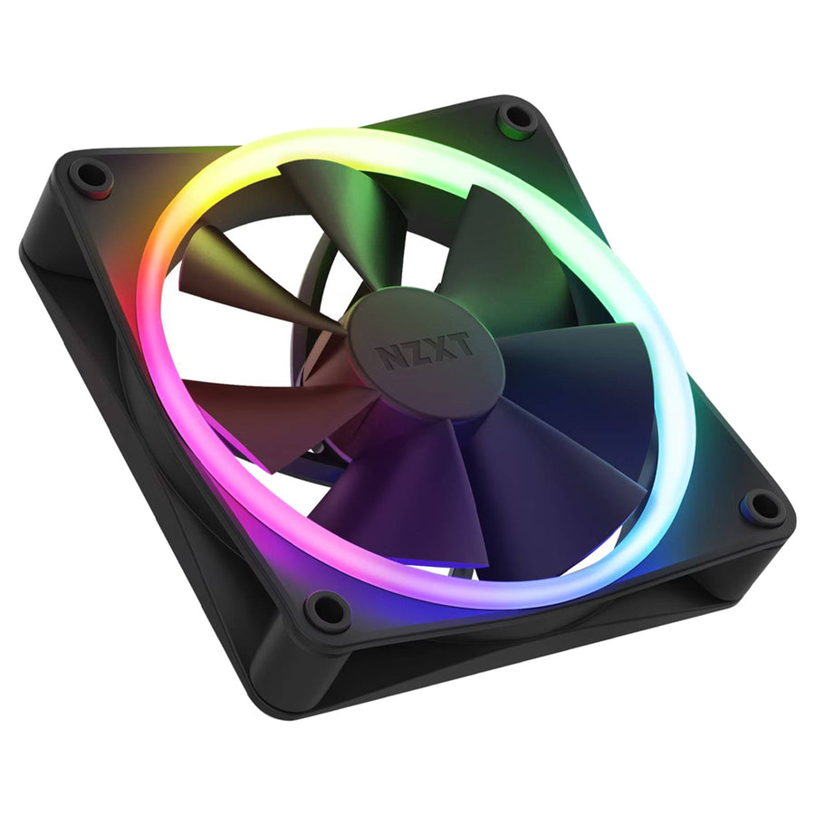 NZXT F140 RGB Black 140mm Twin Pack Case Fan. RGB, PWM, RGB Controller Included