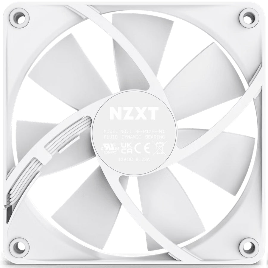 NZXT Aer F Static Pressure F120 White 120mm Fan