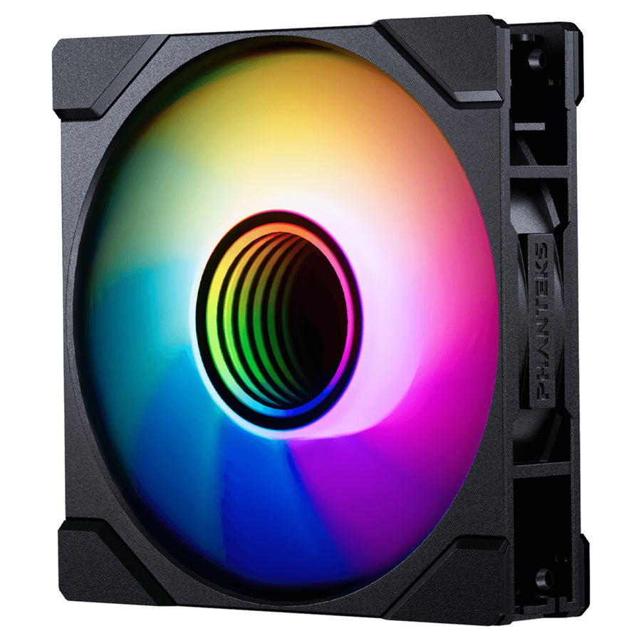 Phanteks M25 G2 120mm PWM ARGB Fan, 3 Pack Reverse, Modular Design with Daisy-chain Unified Fan Frame, Black,