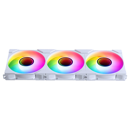 Phanteks M25 G2 120mm PWM ARGB Fan, Reverse, White, 3 Pack