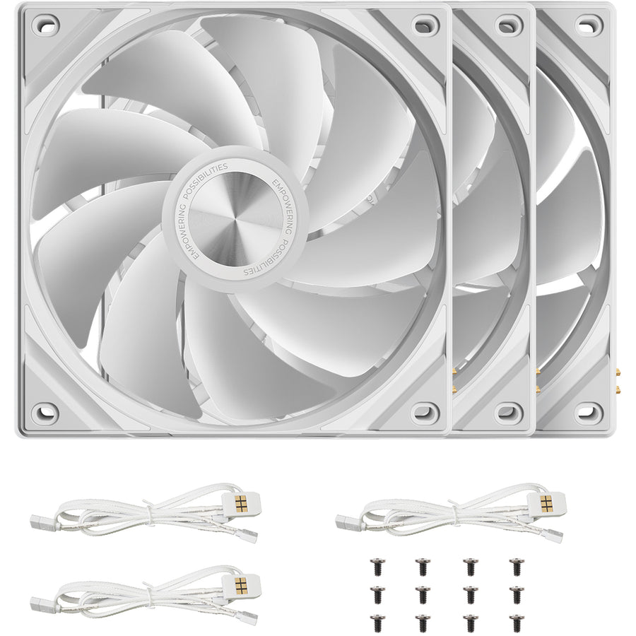 TRYX ROTA SL ARGB Reverse 120mm Fan, Triple Pack , White