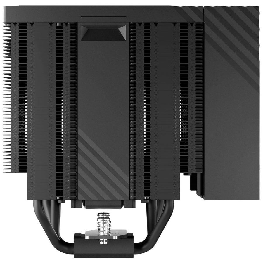 TRYX TURRIS T620 CPU Dual Tower Air Cooler Black with 5 inch Display, 6 Heatpipes, 120mm Fans for Intel LGA 1851/1700, AMD AM5/AM4