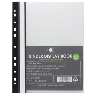 Okin DA420BK - OSC Binder Display Book A4 20 Pocket Black