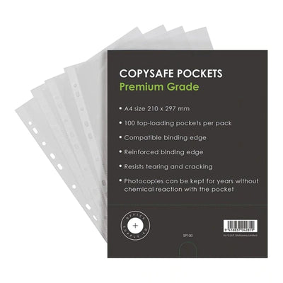 Okin Copysafe Pockets - A4 Pack 100