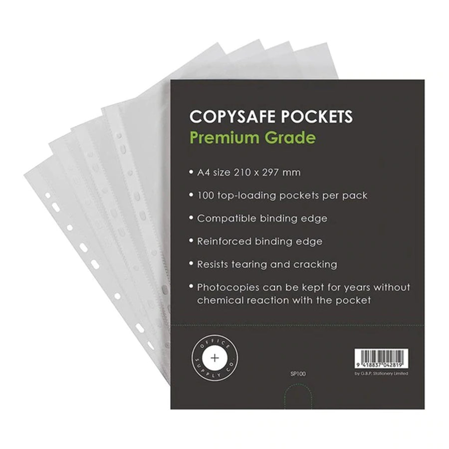 Okin Copysafe Pockets - A4 Pack 100