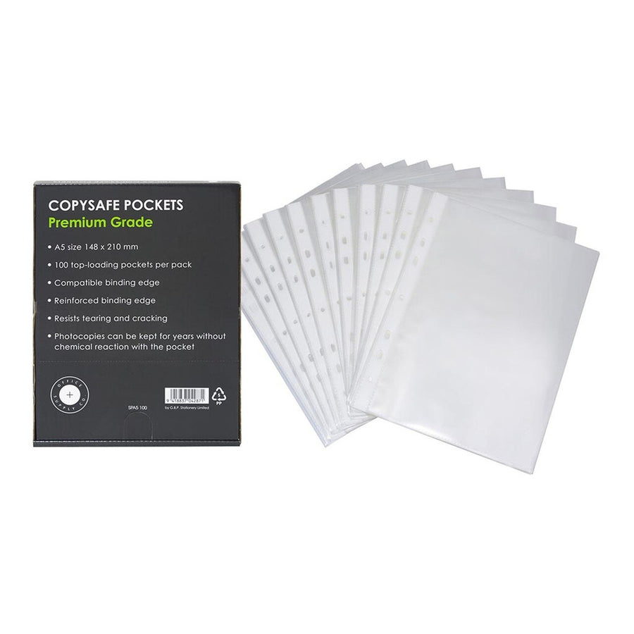SPA5100 - Okin Copysafe Pockets Premium A5, Pack of 100