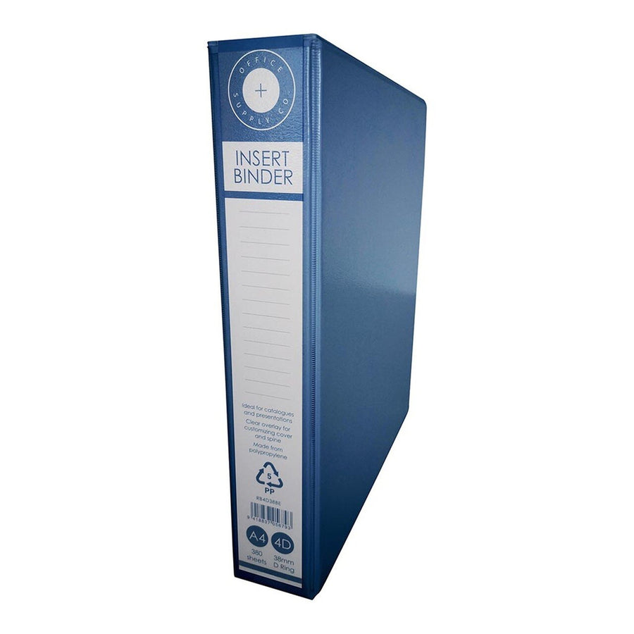 Okin RB4D38BE - OSC Insert Binder A4 4D 38mm Blue