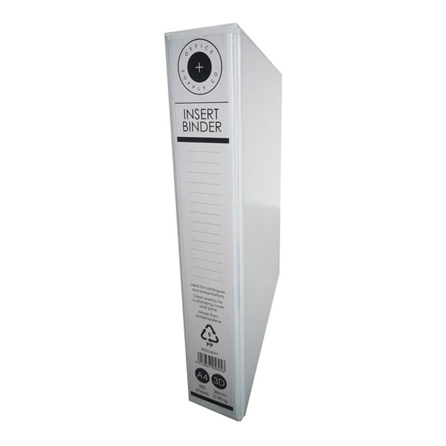 Okin RB3D38WT OSC Insert Binder A4 3D 38mm White