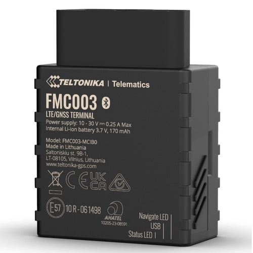 Teltonika Telematics FMC003 - Teltonika FMC003 4G LTE Cat 1 tracker with OBD OEM data reading