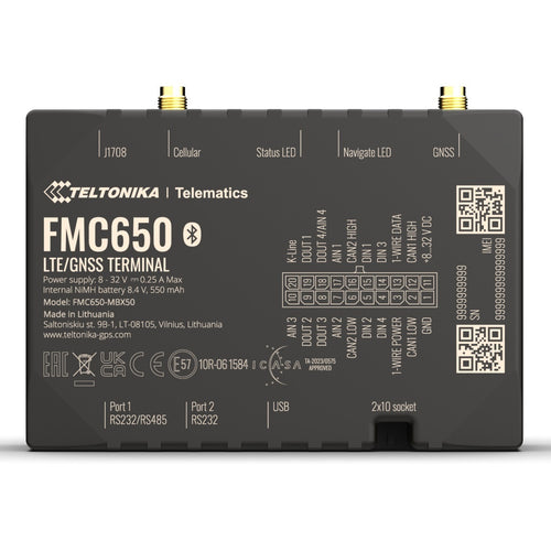 Teltonika Telematics FMC650 - Teltonika FMC650 Leading GNSS/LTE/3G/GSM Terminal designed for advanced applications