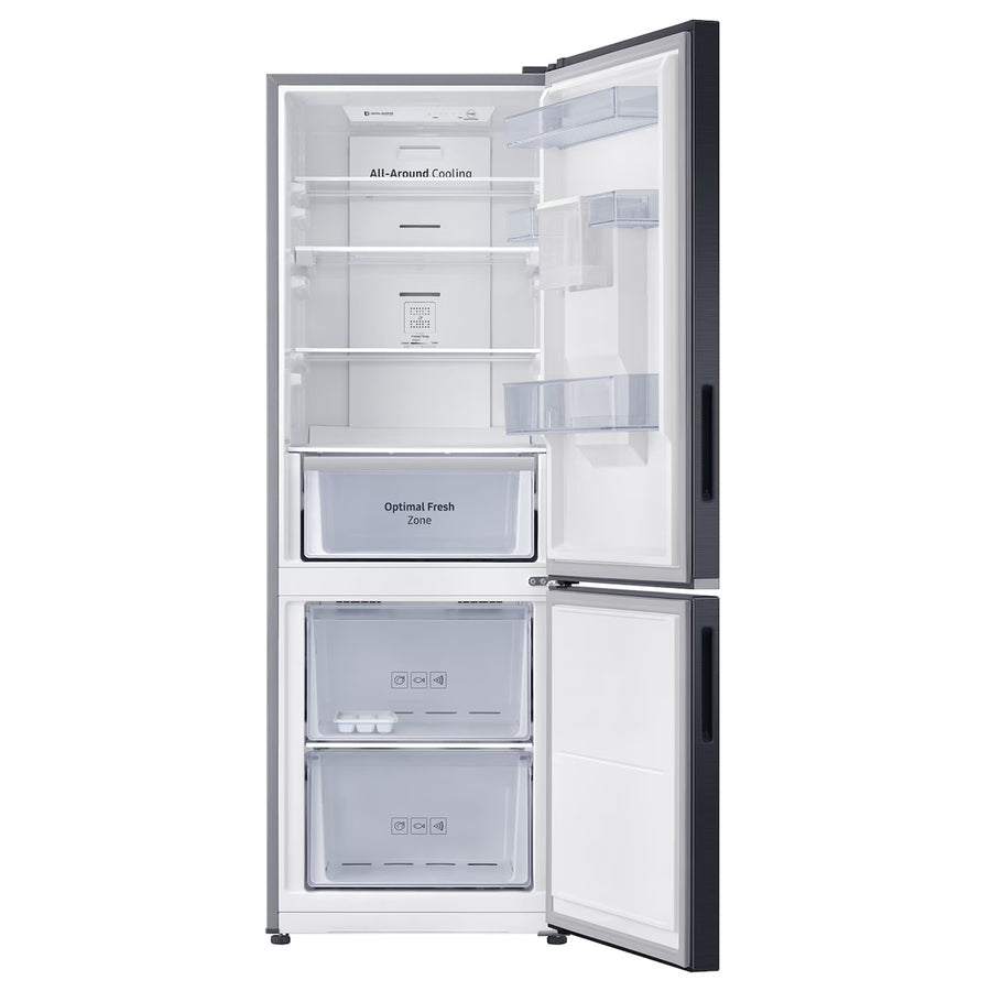 Samsung Bottom Mounted Freezer Fridge - 307L - Black