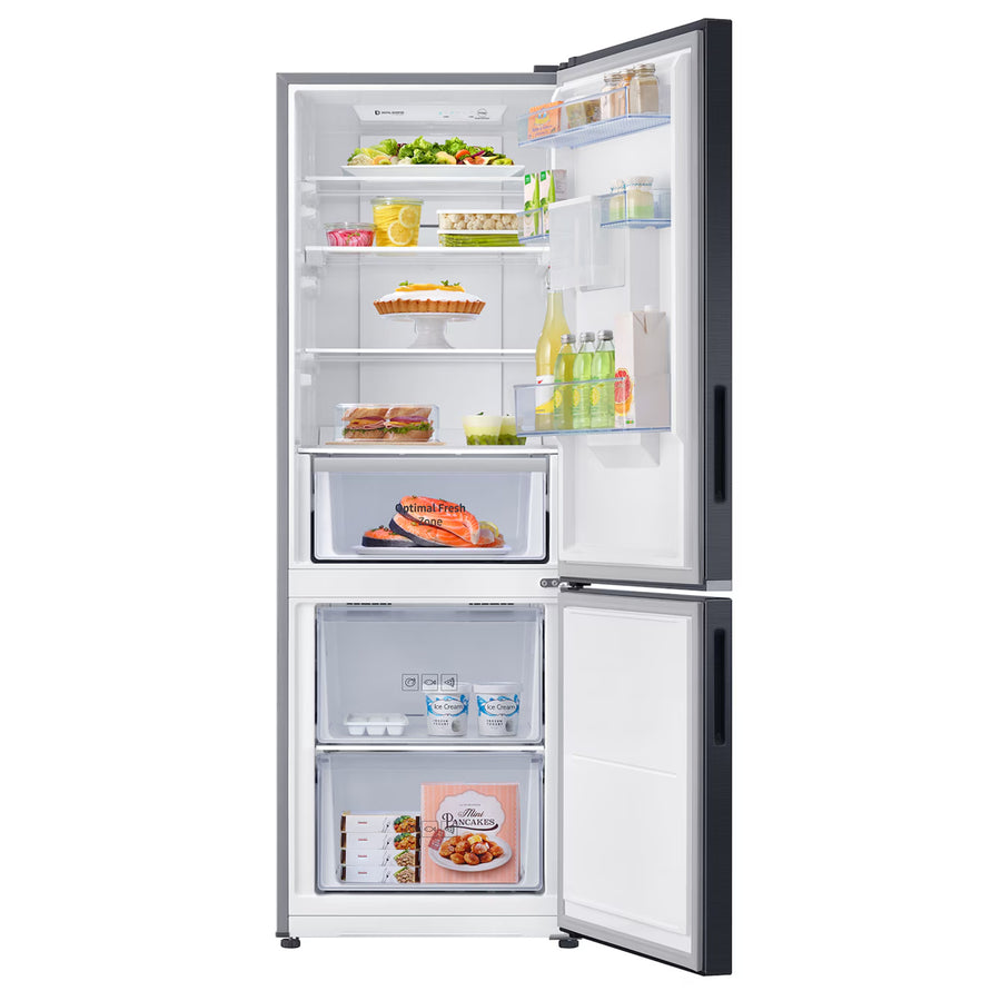Samsung Bottom Mounted Freezer Fridge - 307L - Black