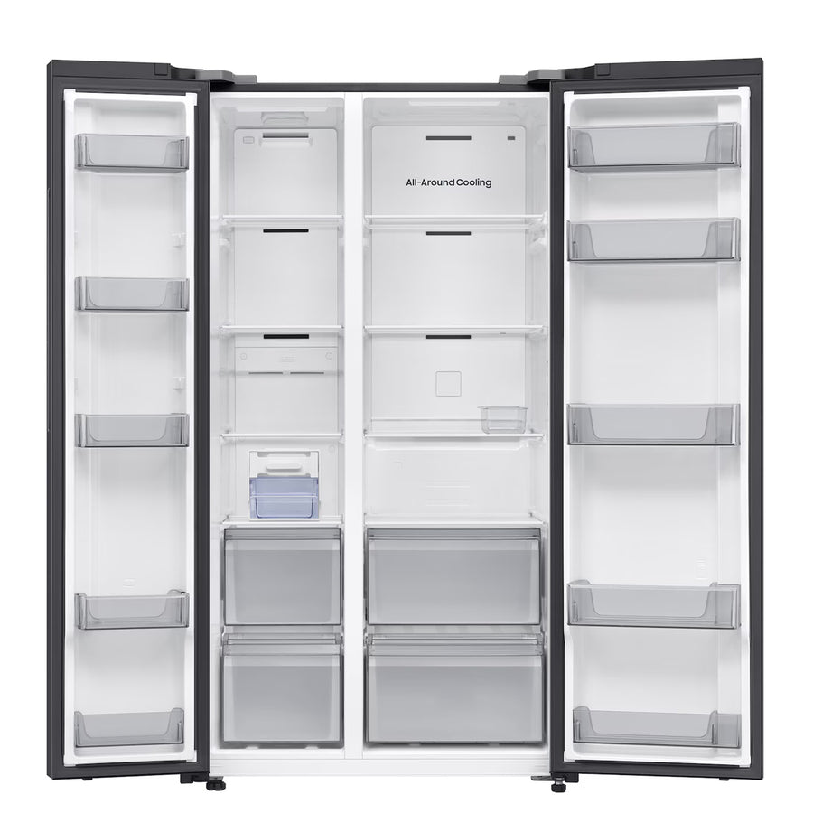 Samsung Side by Side AI Energy Fridge - 655L -  Dark Stainless