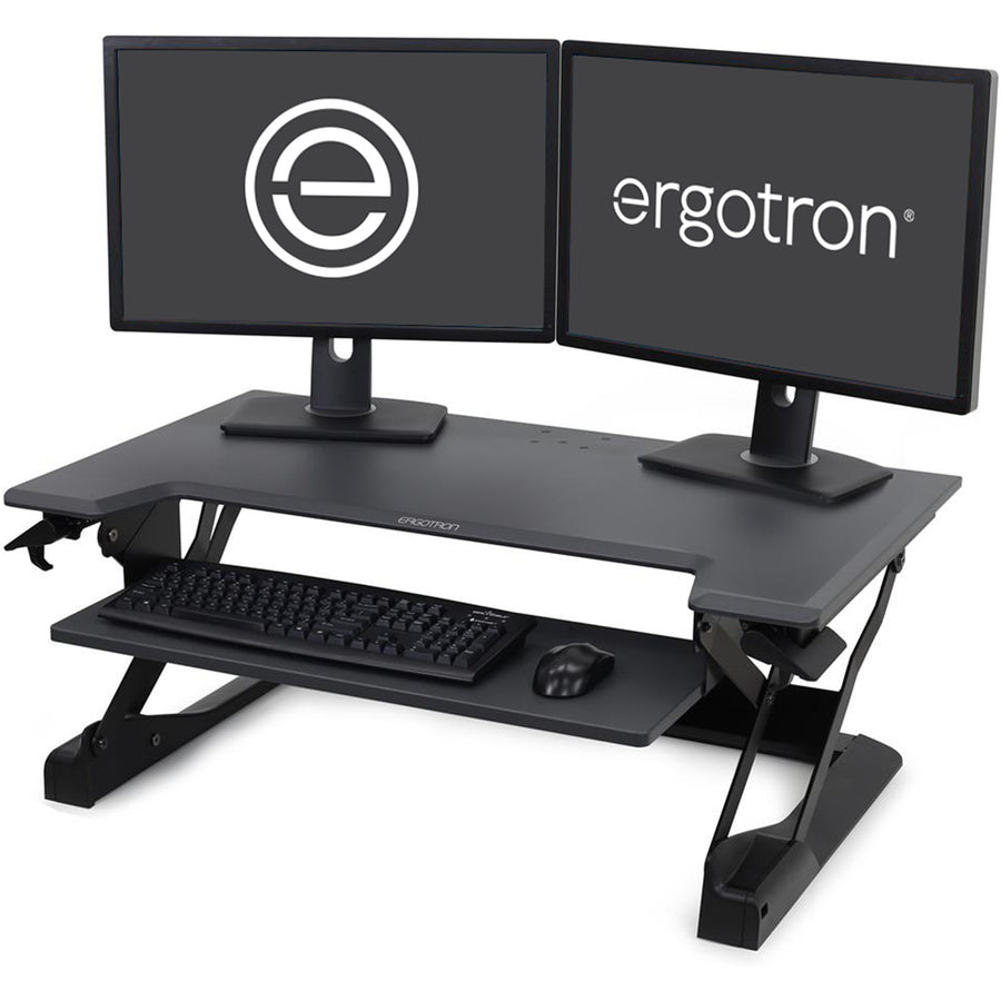 WORKFIT TL BLACK SIT STAND TABLETOP