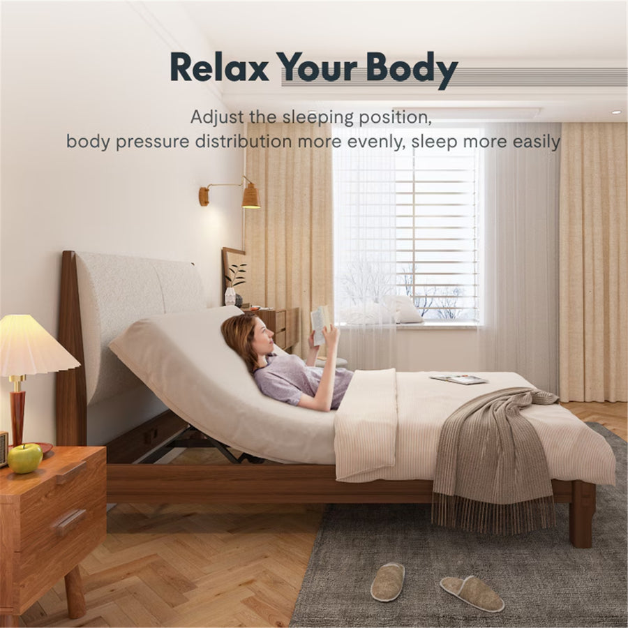 FlexiSpot S1-1 Adjustable Bed Base Frame Converter For Bed Width Adjust-Range: 800-1100mm - For Single Bed Sizes