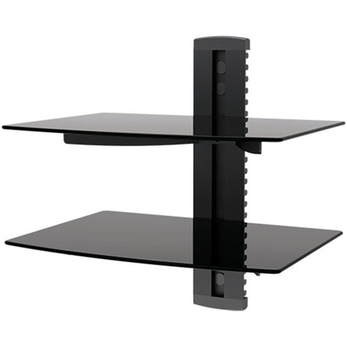 OMP A/V Mounts M7321 - OMP Wall Mount Glass 2 Shelf Universal