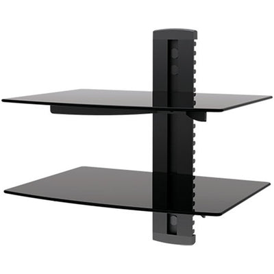 OMP A/V-Halterungen M7321 - OMP Wandhalterung Glas mit 2 Böden Universal
