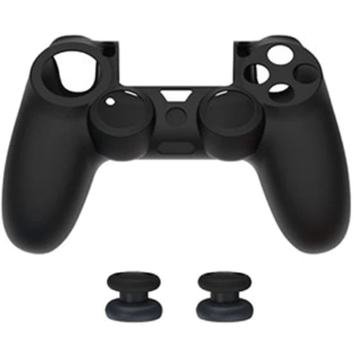 DOBE Silicone Protective Skin Case Cover For PS4 Playstation 4 Controller -Black