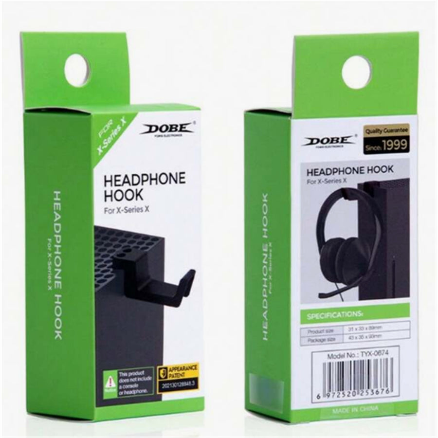 DOBE Microsoft XboxOne X/S Headphone and Headset Hook - Black