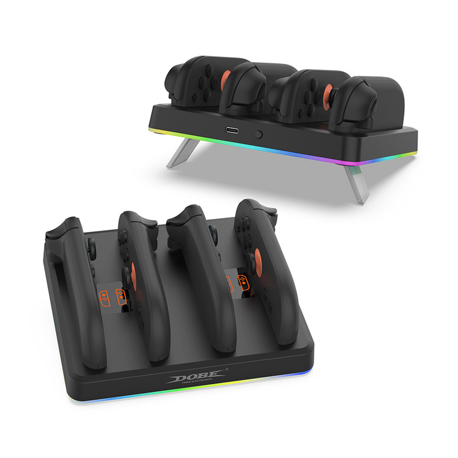 DOBE Nintendo Switch 2 Joy-Con 4 Port RGB Controller Charging Dock