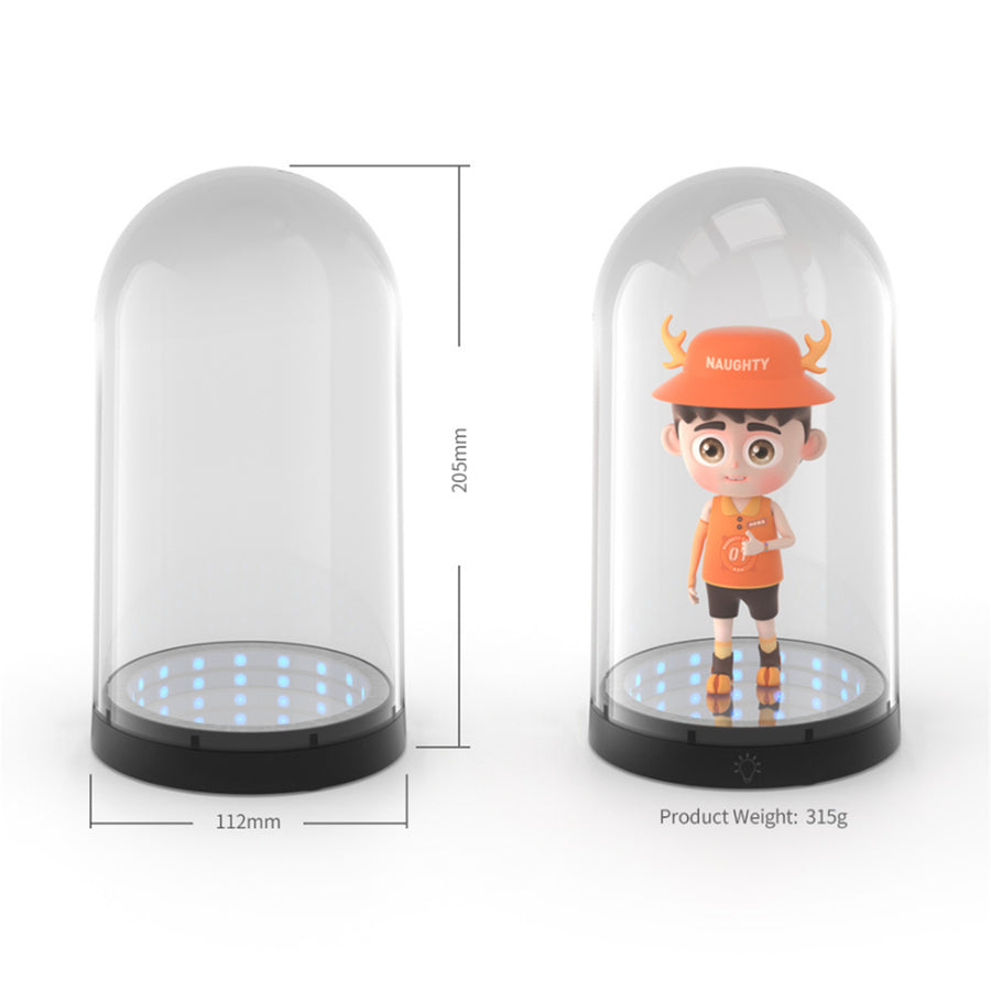 DOBE RGB LED Figure Dust Protect Case Thousand-layer Mirror Figure Display Box