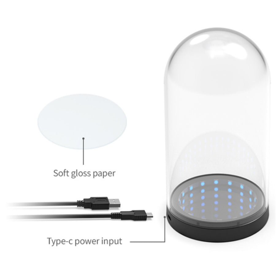 DOBE RGB LED Figure Dust Protect Case Thousand-layer Mirror Figure Display Box