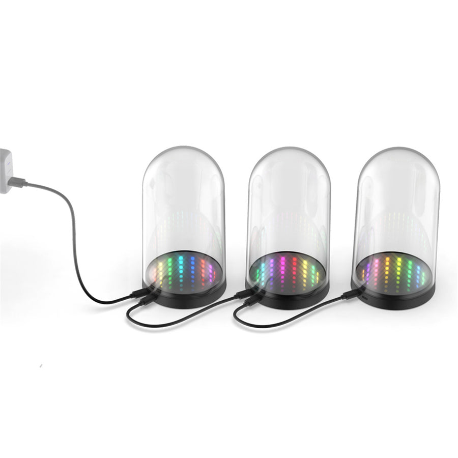 DOBE RGB LED Figure Dust Protect Case Thousand-layer Mirror Figure Display Box