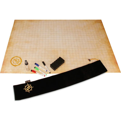 ENHANCE ENTTBSS100PAEW Tabletop RPG Grid Mat Campaign Kit Parchment