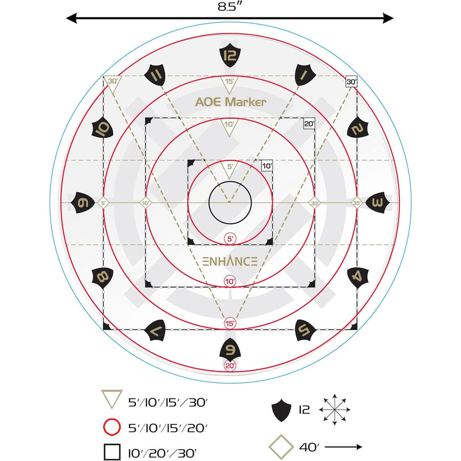 ENTTADM100CLEW - Enhance Tabletop AOE Damage Marker - Clear