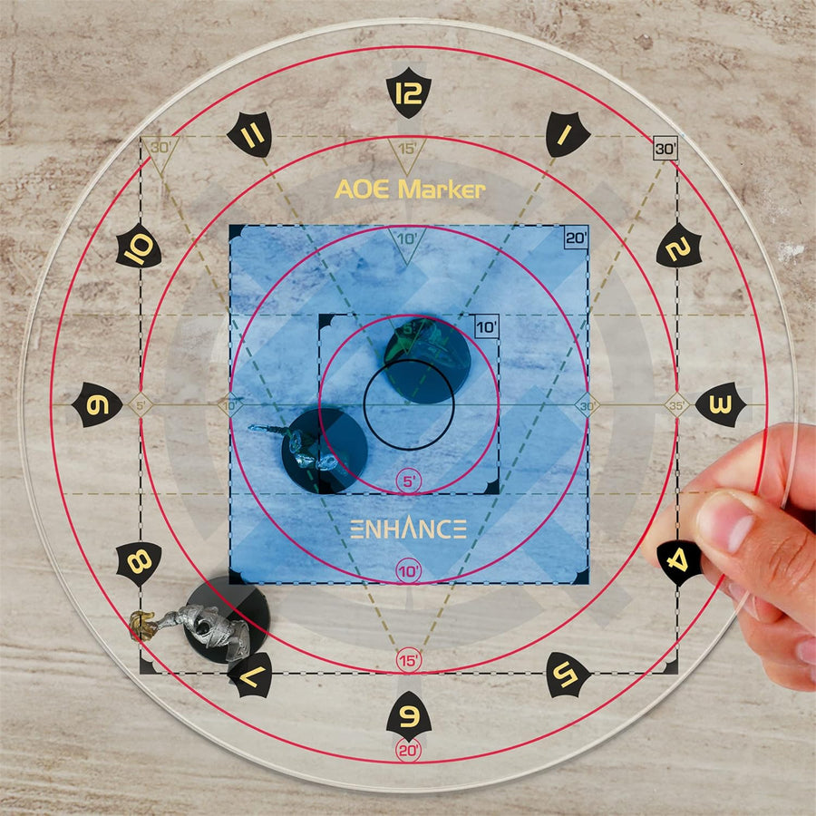 ENTTADM100CLEW - Enhance Tabletop AOE Damage Marker - Clear