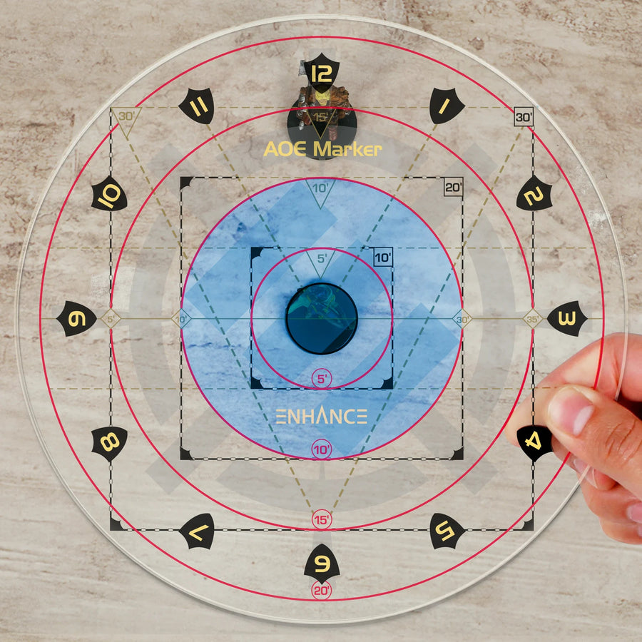 ENTTADM100CLEW - Enhance Tabletop AOE Damage Marker - Clear