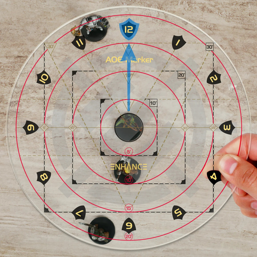 ENTTADM100CLEW - Enhance Tabletop AOE Damage Marker - Clear