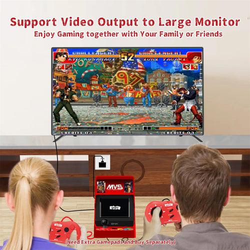 Unico MVS Mini Arcade  Game Console & 2x Controller Bundle Official SNK Licensed,