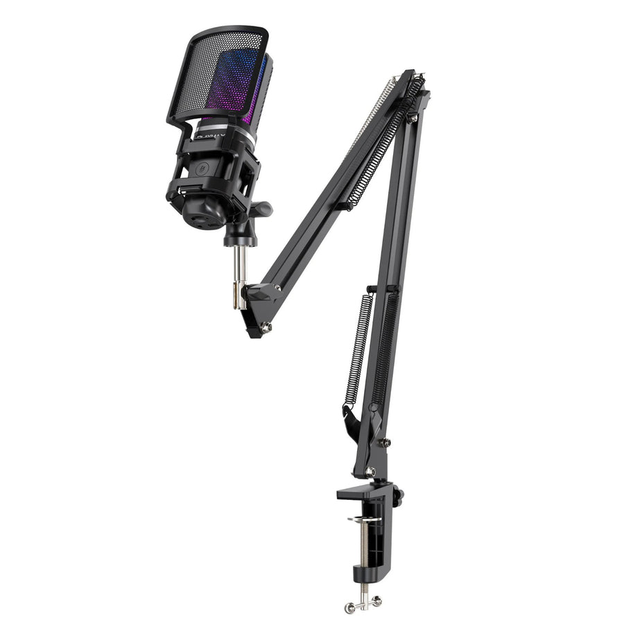 PMRGBBMA - Playmax RGB Mikrofon PRO Kit Schwarz