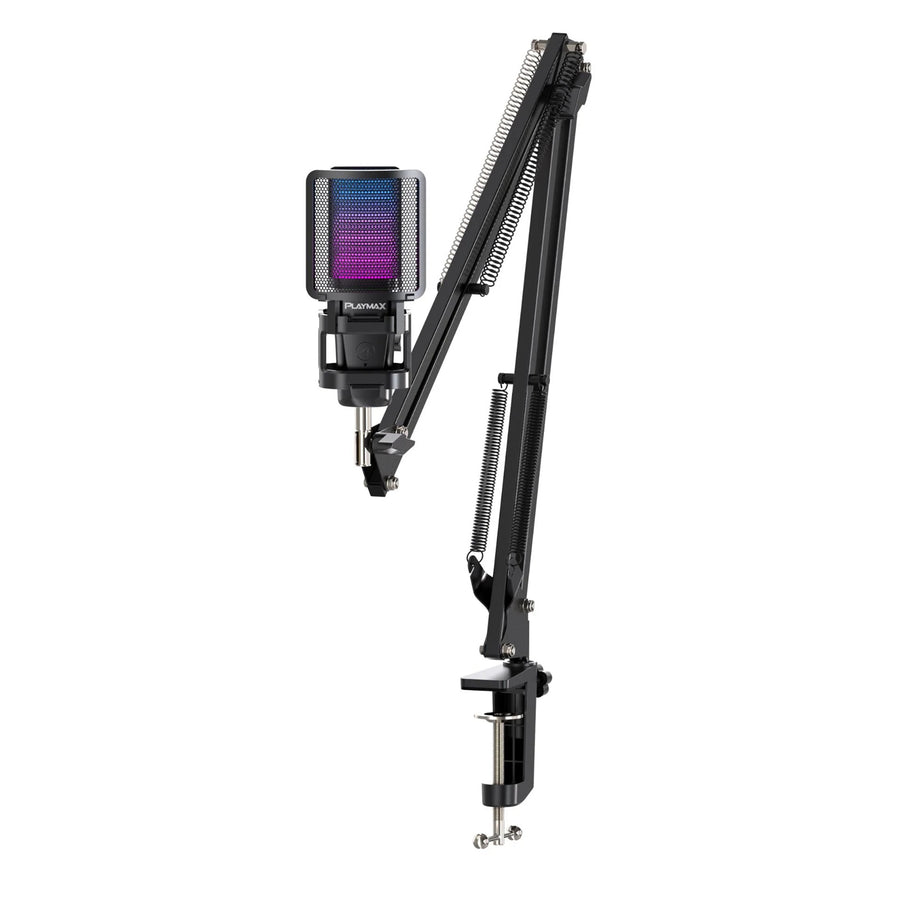 PMRGBBMA - Playmax RGB Mikrofon PRO Kit Schwarz