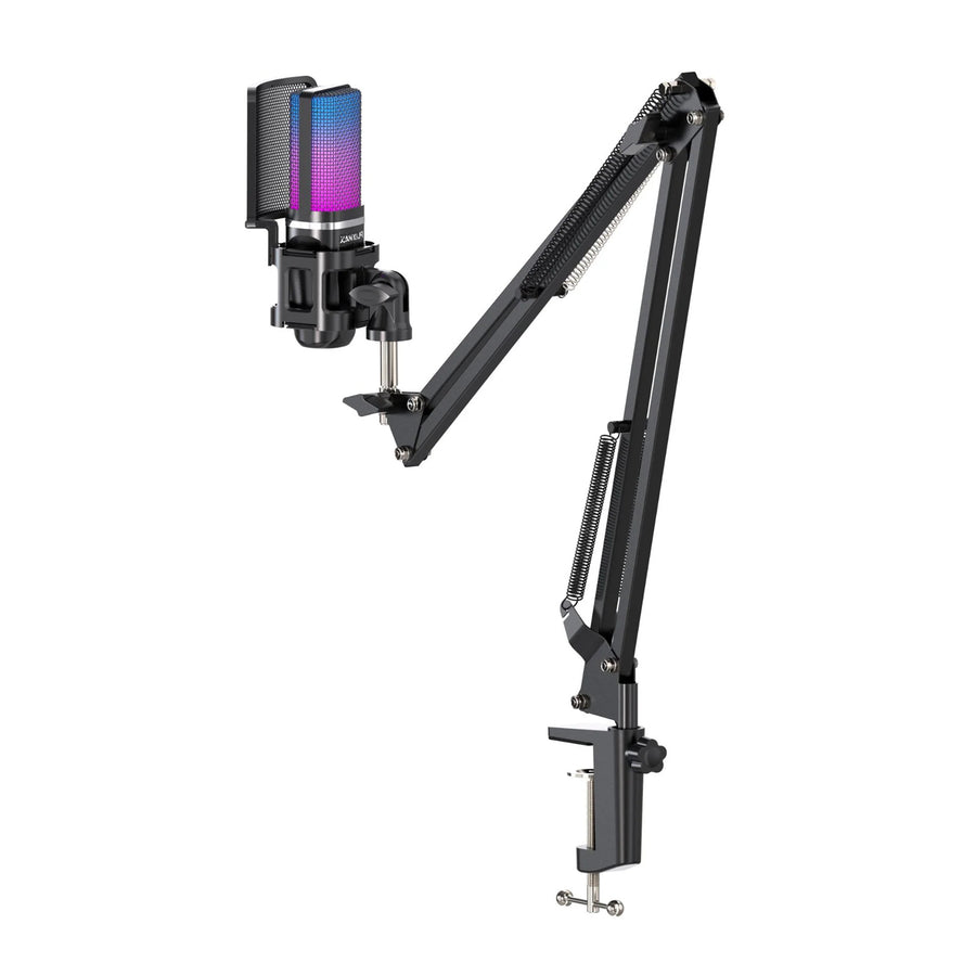 PMRGBBMA - Playmax RGB Mikrofon PRO Kit Schwarz