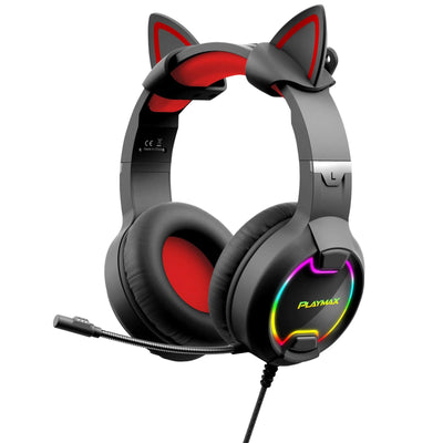 Playmax PMCHB Playmax Cat Headphones RGB Black