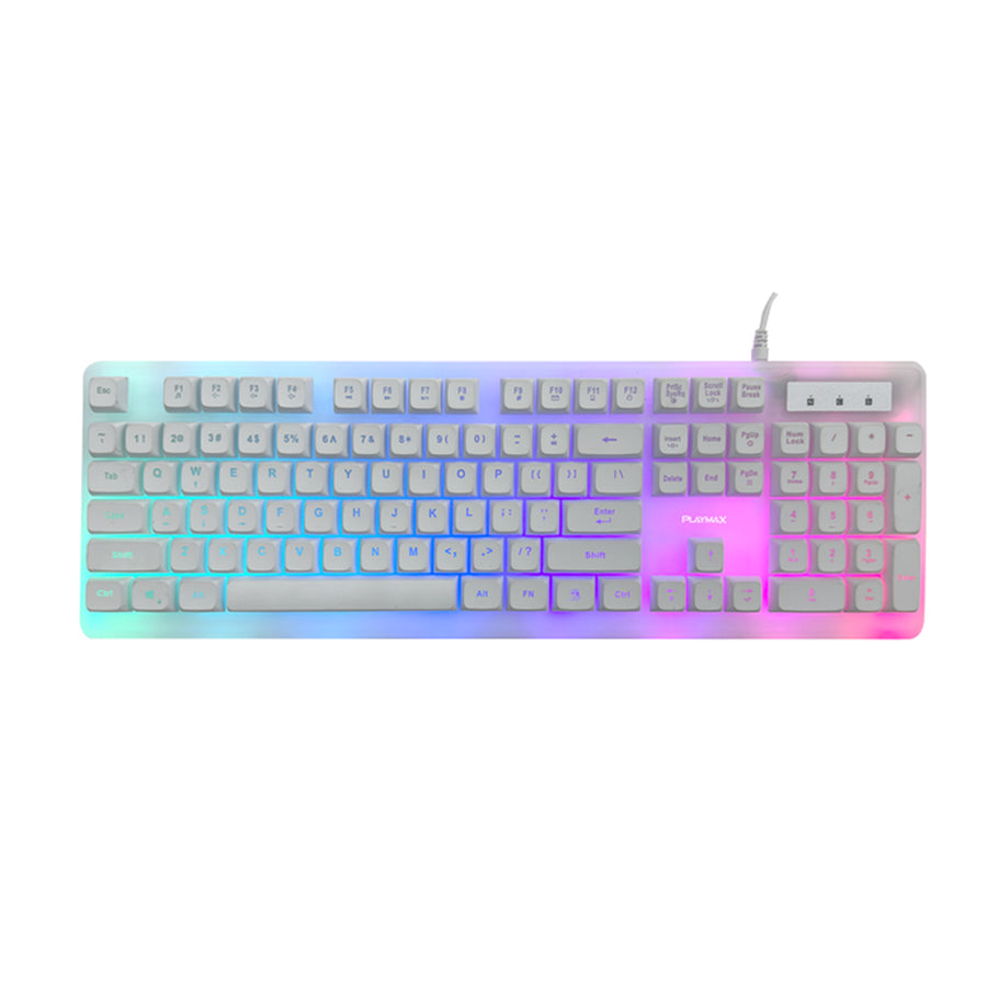 PMCKW - Playmax Aurora Tastatur - Weiß