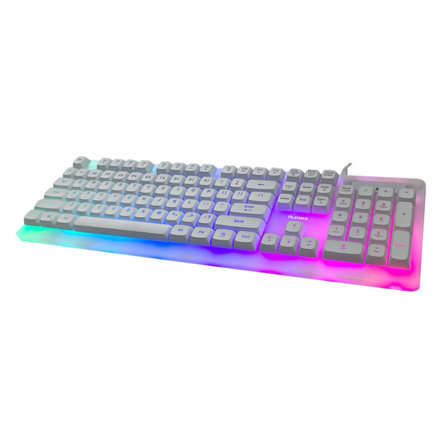 PMCKW - Playmax Aurora Tastatur - Weiß