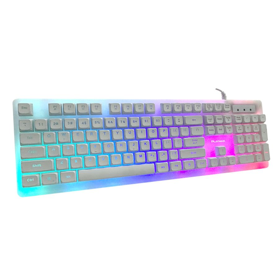 PMCKW - Playmax Aurora Tastatur - Weiß
