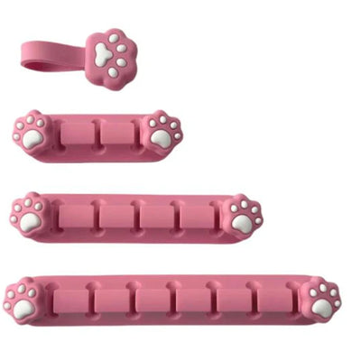 PPPCMP - Playmax Tatzenmuster Kabelmanagement Pink/Weiß