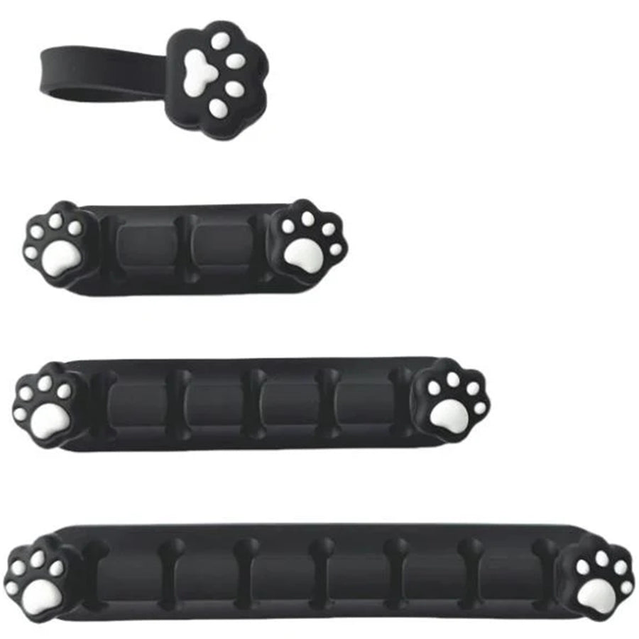 PPPCMB - Playmax Pfotenabdruck Kabelmanagement Schwarz/Weiß