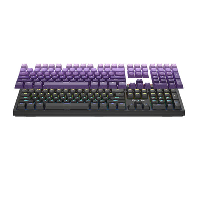 Playmax PRO Black RGB Mechanical Gaming Keyboard (Purple Bonus key caps)