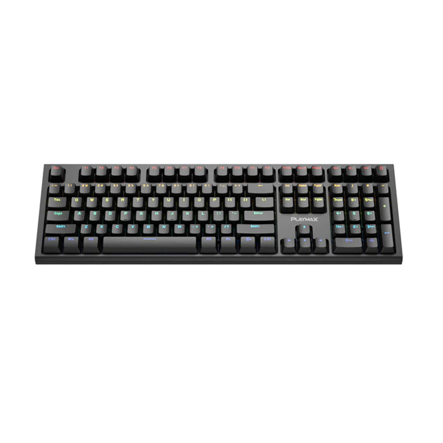 Playmax PRO Black RGB Mechanical Gaming Keyboard (Purple Bonus key caps)
