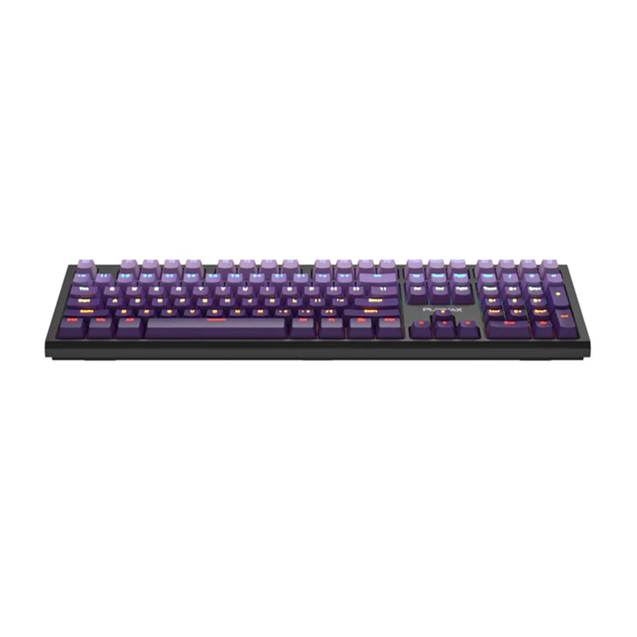 Playmax PRO Black RGB Mechanical Gaming Keyboard (Purple Bonus key caps)