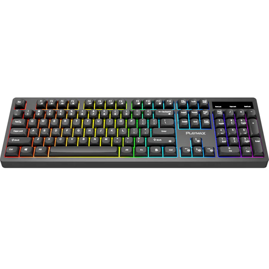 PMMGK - Playmax Black RGB Membran-Gaming-Tastatur