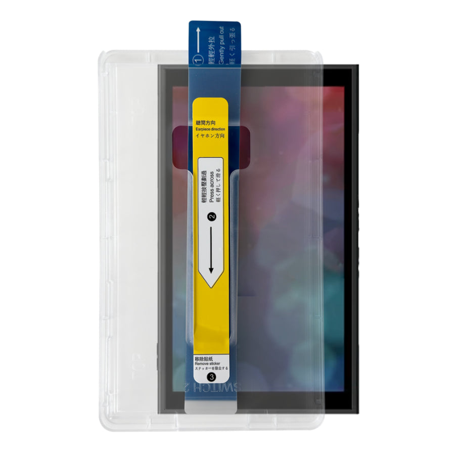 PS2TGSP - Playmax Switch 2 Displayschutzfolie aus gehärtetem Glas mit Applikator