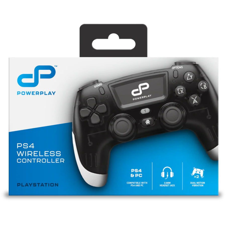 PowerPlay PPS4PWCTB PS4 Wireless Controller - Translucent Black