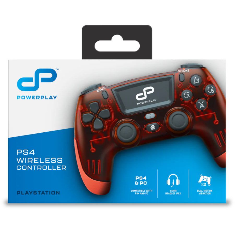 PowerPlay Accessories PowerPlay PS4 Wireless Controller (Red)