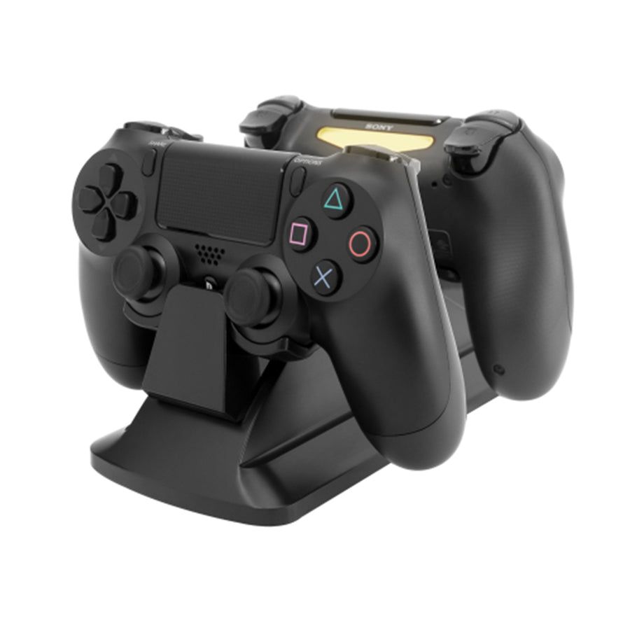PowerPlay Zubehör PPS4PDCS - PowerPlay PS4 Dual-Ladestation (Schwarz)